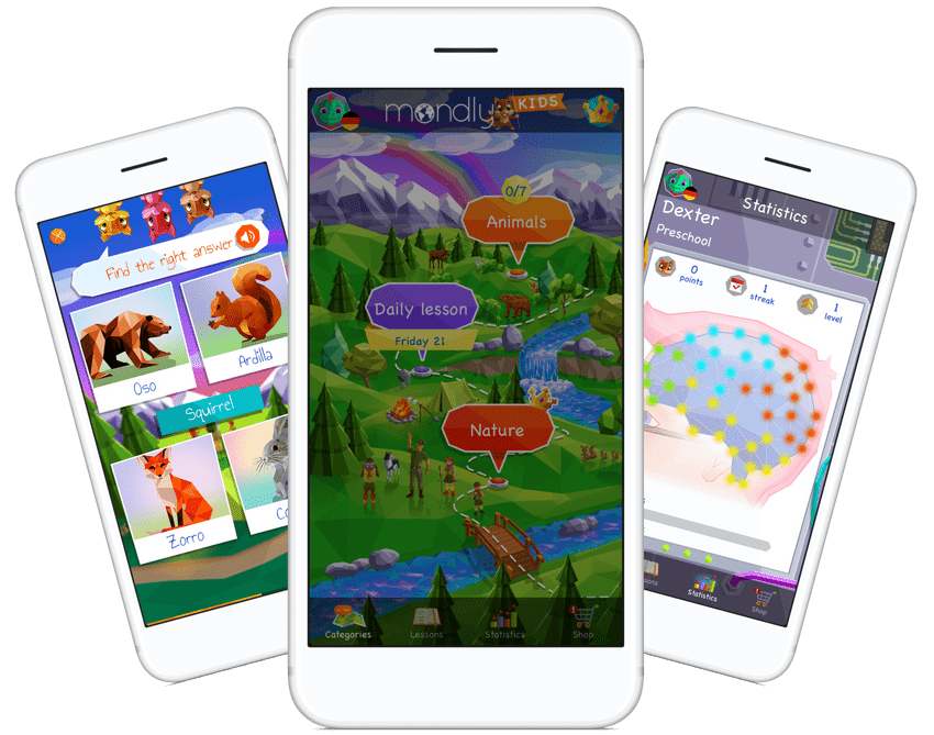 Language learning app for kids