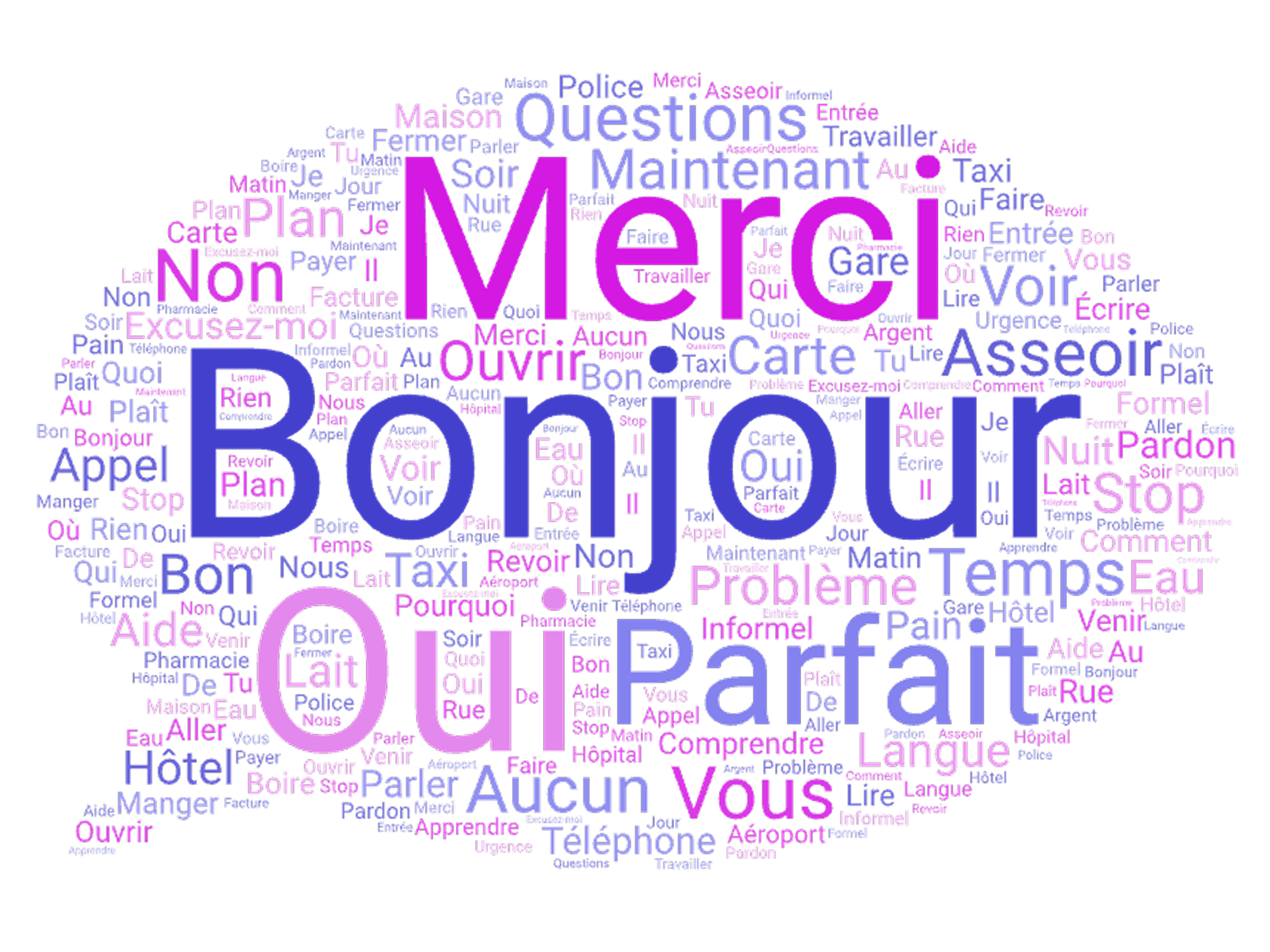 Top French words