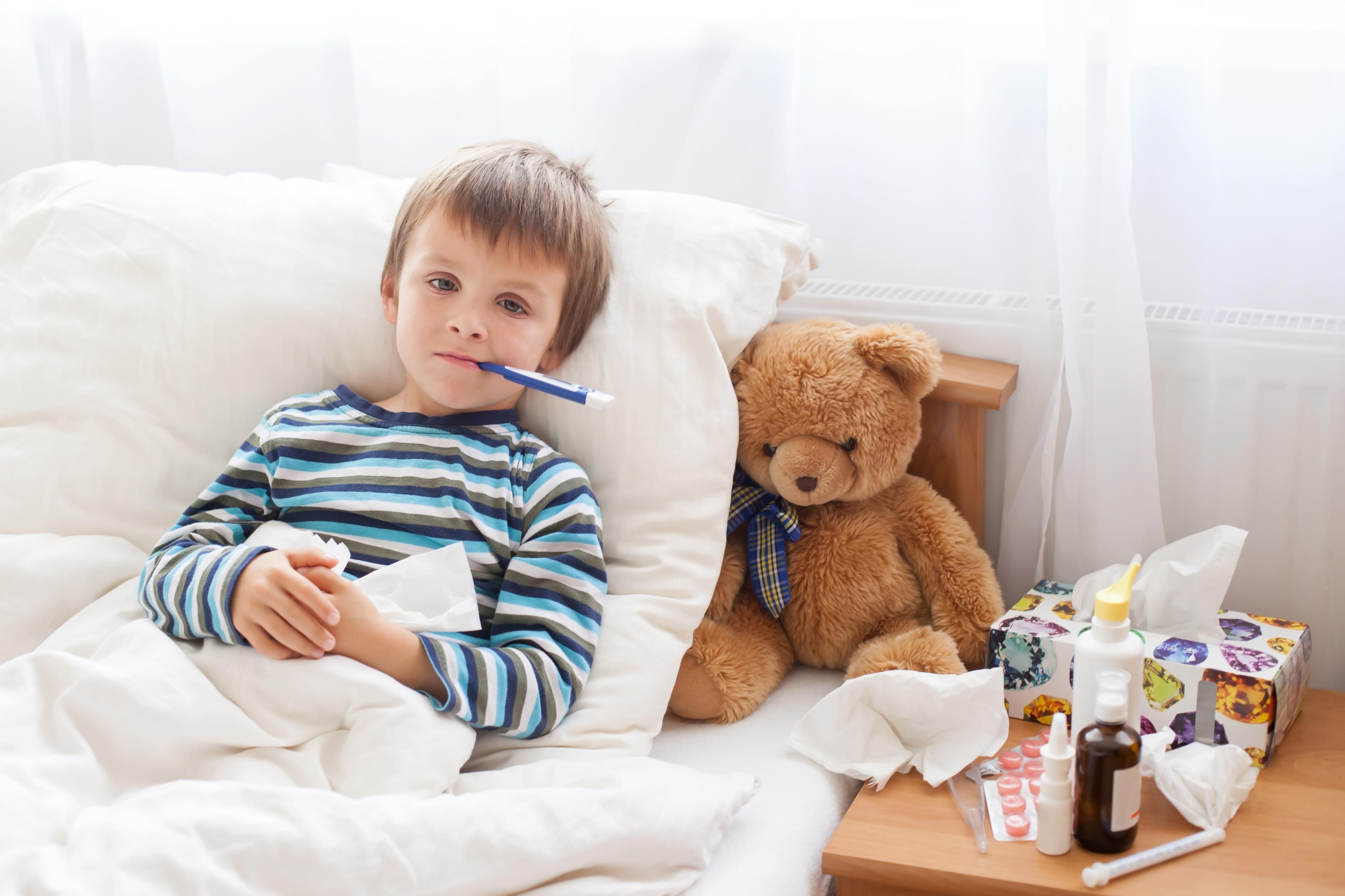 He is sick.