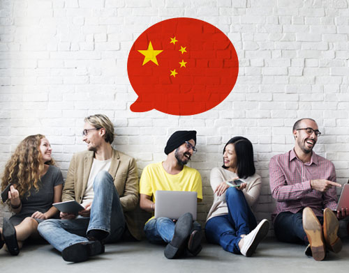 People speaking Chinese